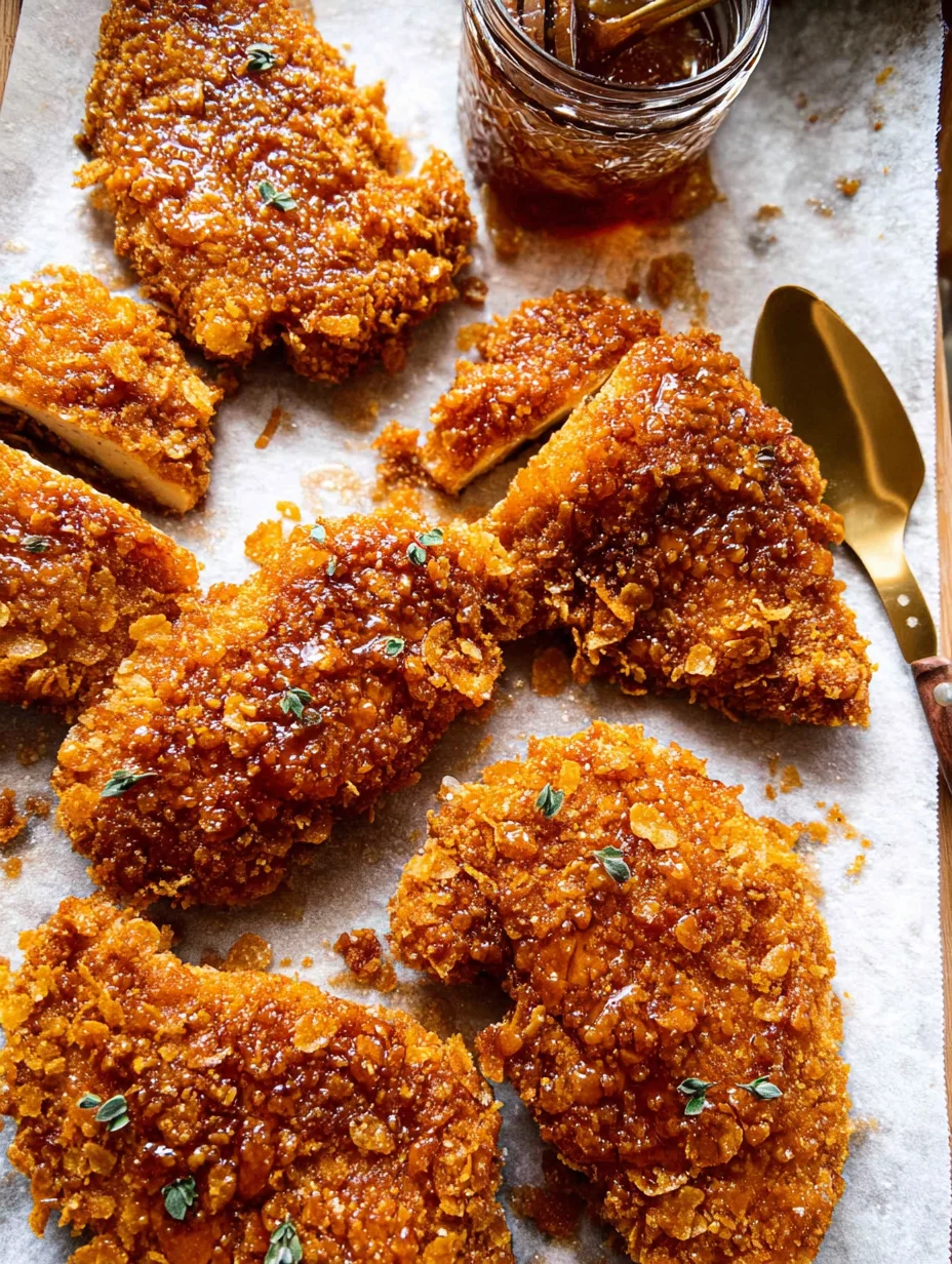 Baked Crunchy Hot Honey Chicken
