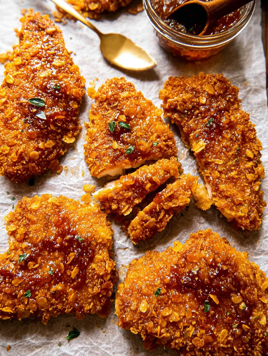 Baked Crunchy Hot Honey Chicken