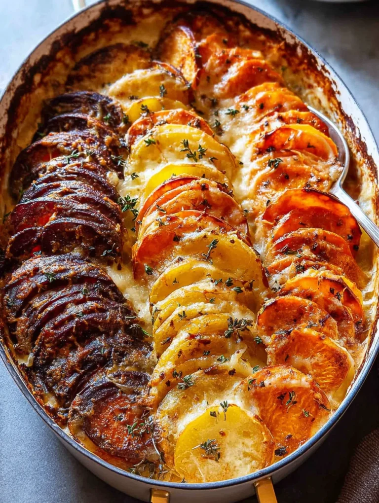 Cheesy Root Vegetable Gratin