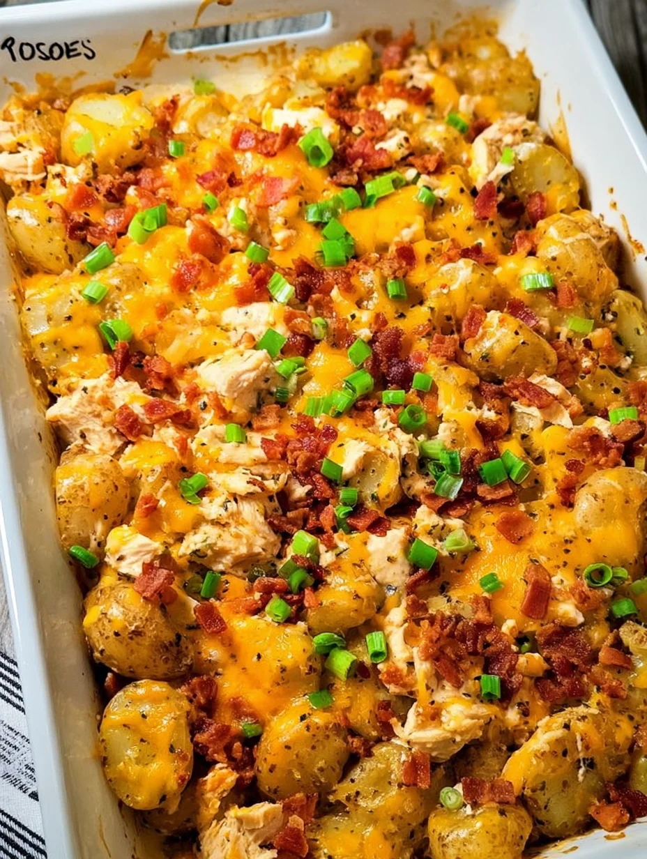 Chicken Bacon Ranch Casserole with Potatoes