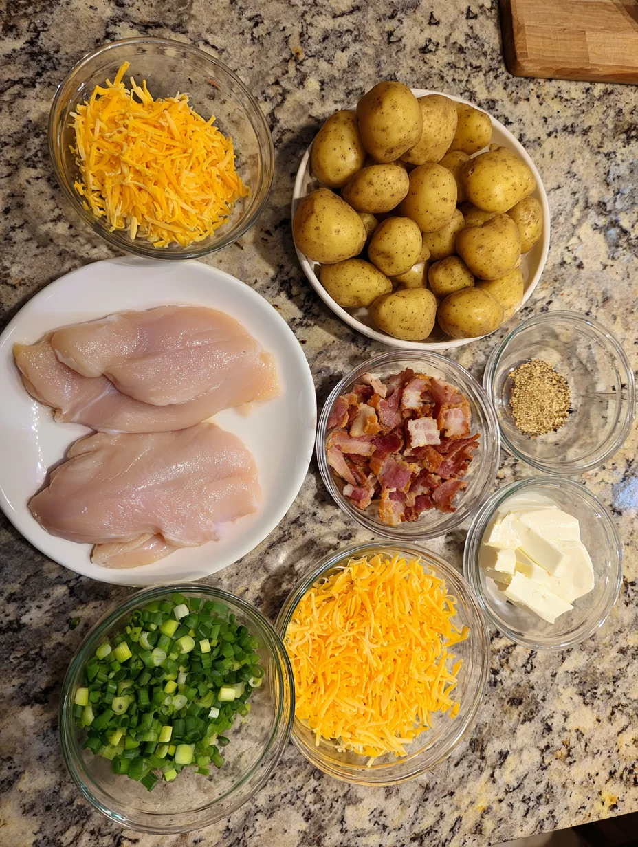 Chicken Bacon Ranch Casserole with Potatoes