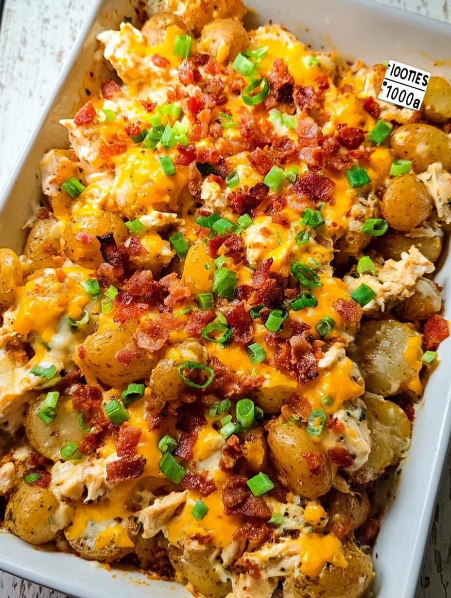 Chicken Bacon Ranch Casserole with Potatoes