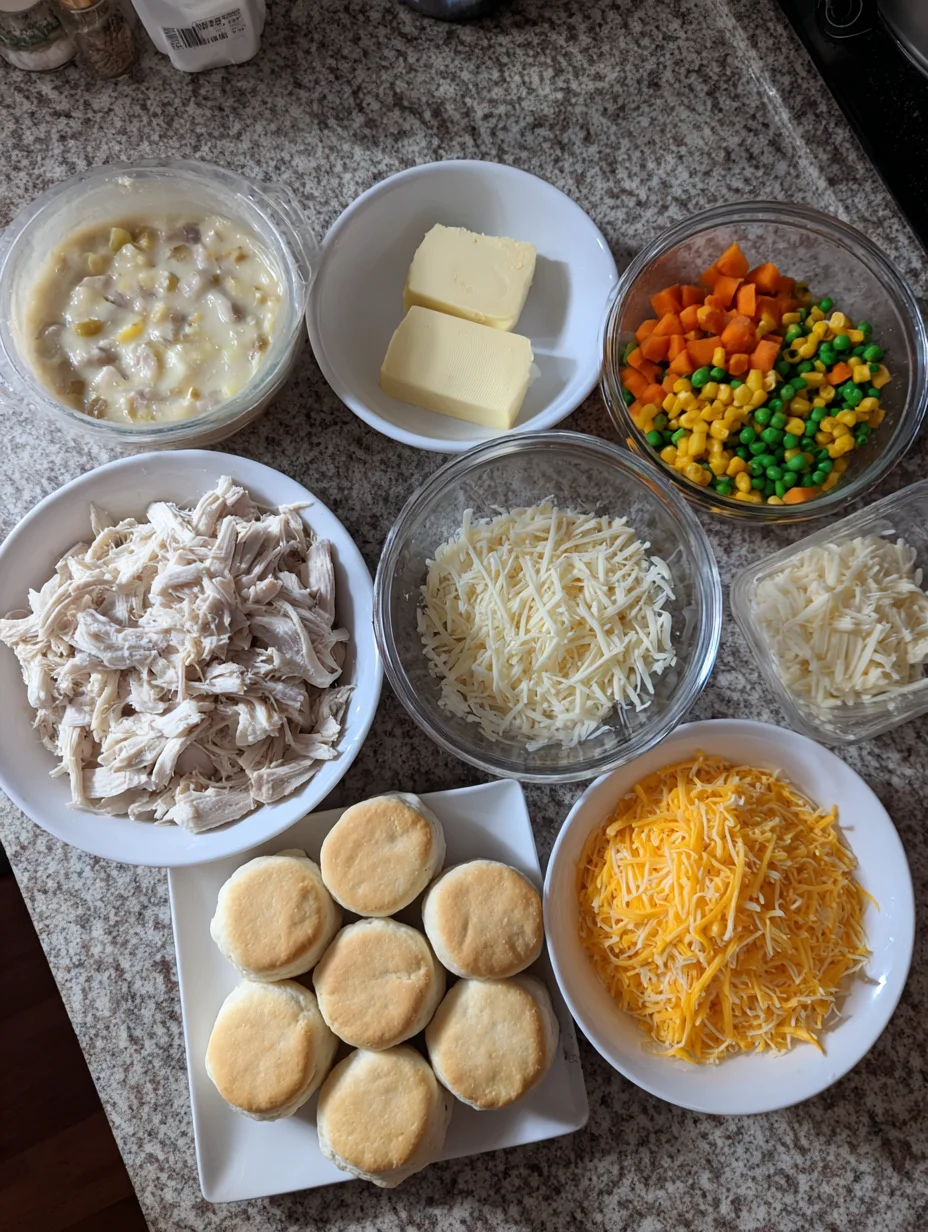 Chicken Pot Pie with Biscuits