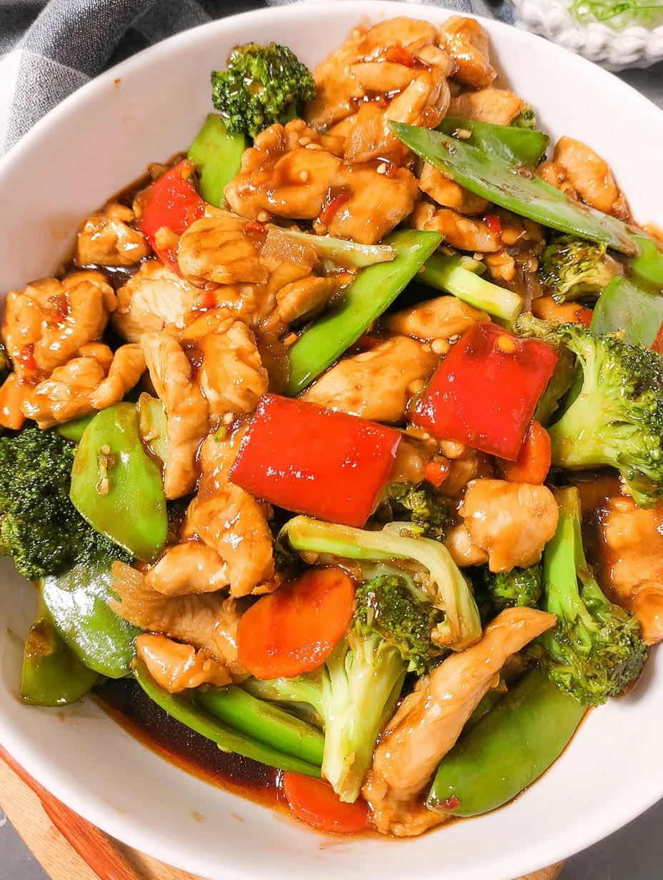 Chicken with Mixed Vegetable Stir Fry