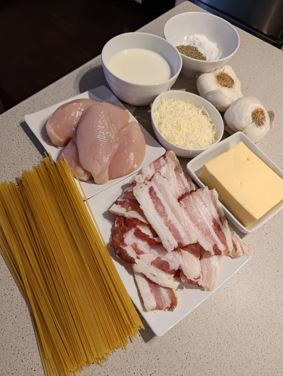 Cream Cheese Bacon Chicken Pasta