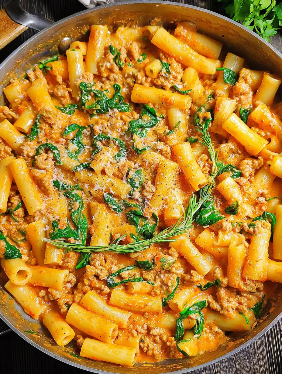 Creamy Sausage Rigatoni
