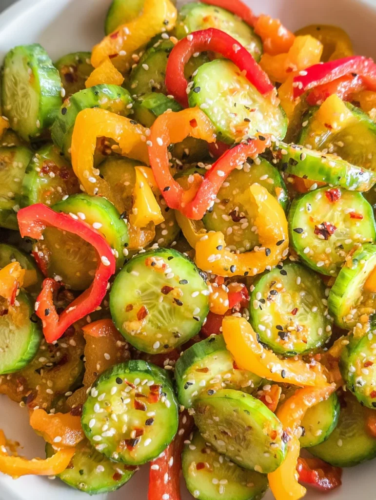 Cucumber & Pepper Salad