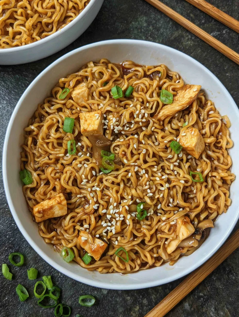 Easy Saucy Ramen Noodles