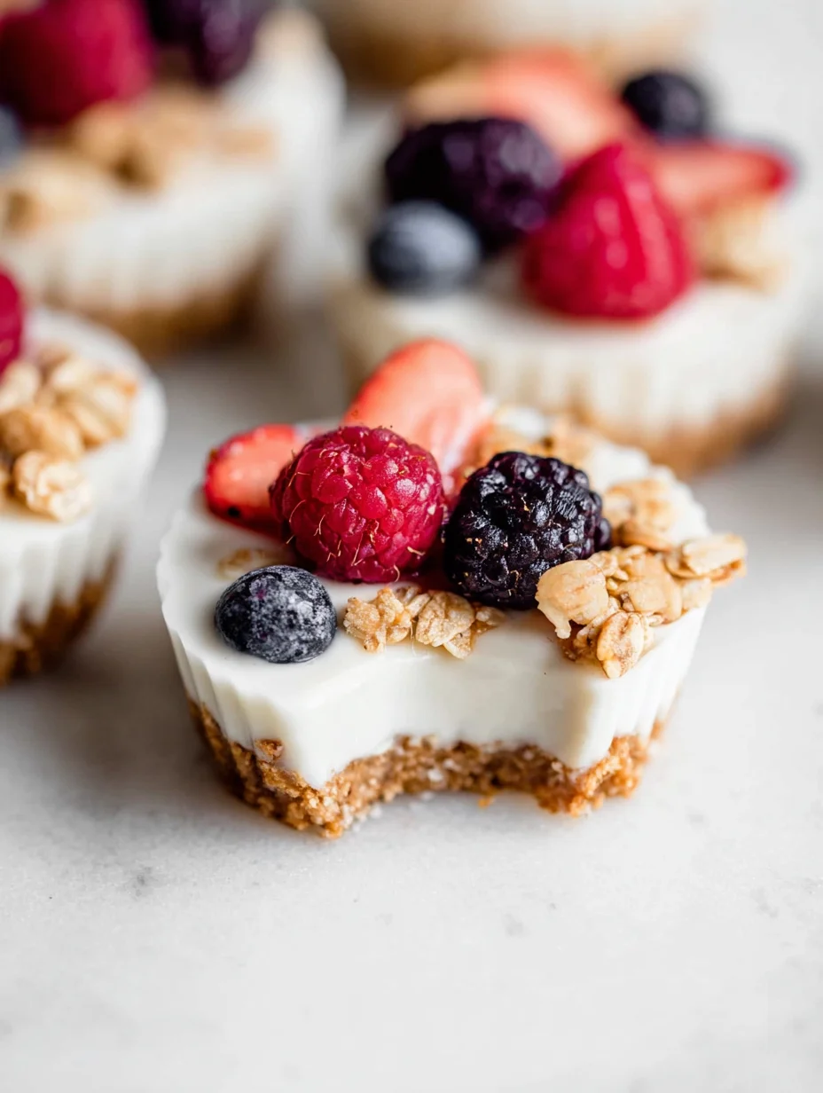 Frozen Yogurt Granola Cups