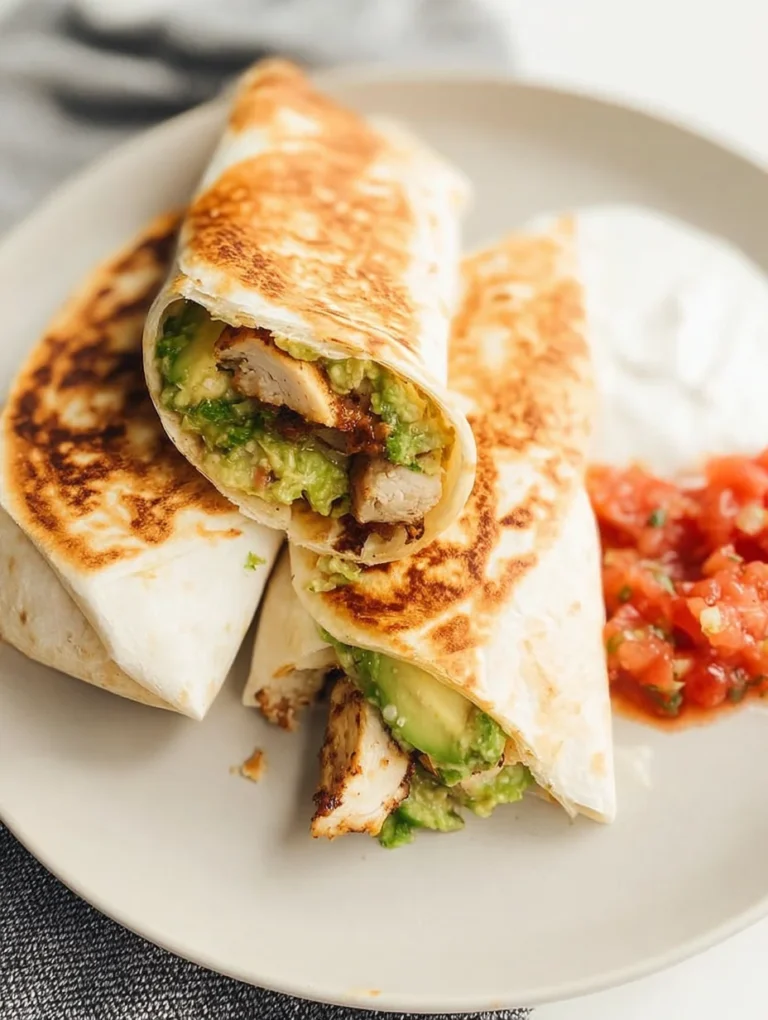 Grilled Avocado Chicken Wraps