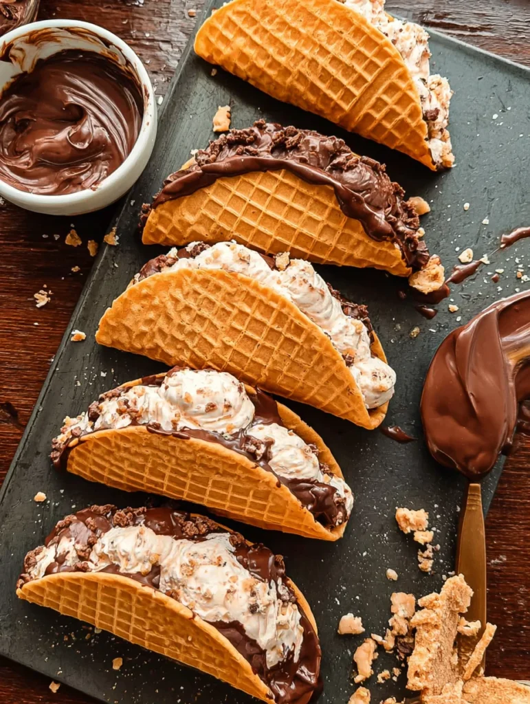 Homemade Choco Tacos
