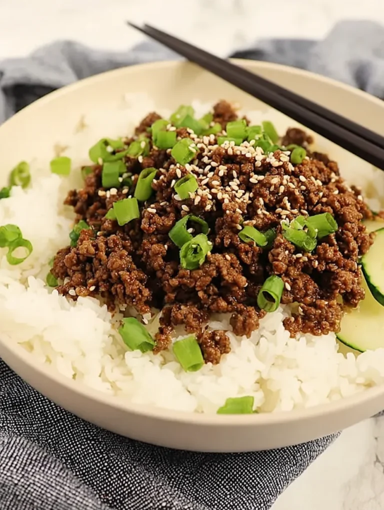 Korean Ground Beef Bowl
