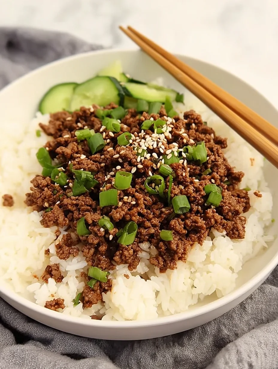 Korean Ground Beef Bowl