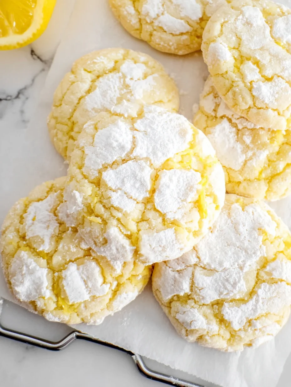 Lemon Crinkle Cookies