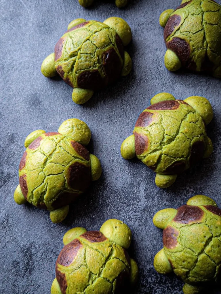 Matcha Milk Bread Turtles