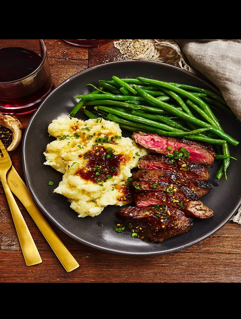 Ribeye and Roasted Garlic Pan Sauce