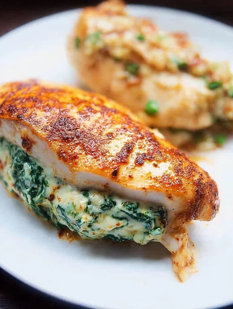 Spinach Stuffed Chicken Breasts