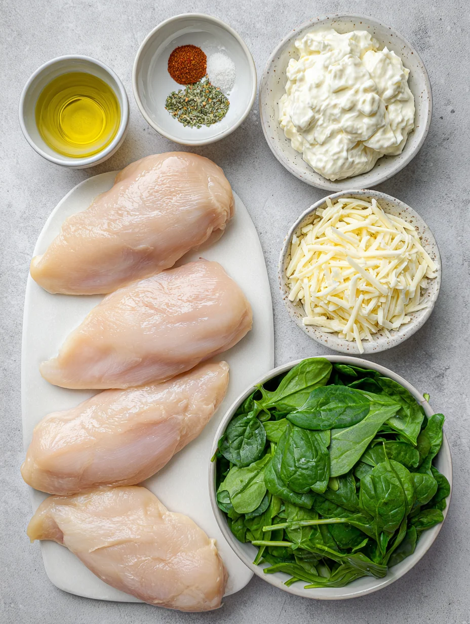 Spinach Stuffed Chicken Breasts