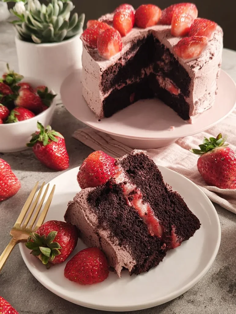 Strawberry Chocolate Cake