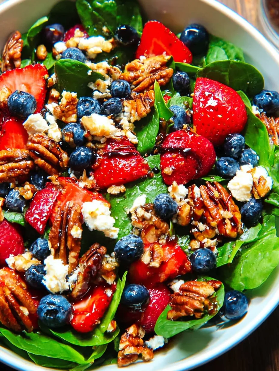 Strawberry Spinach Salad