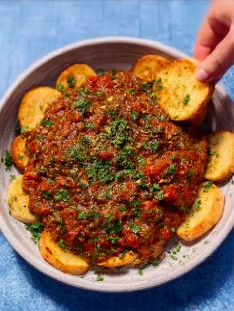 Zaalouk – marokkanischer Auberginen-Tomaten-Dip