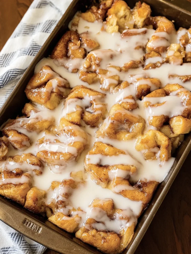 2 Ingredient Apple Cinnamon Roll Bake