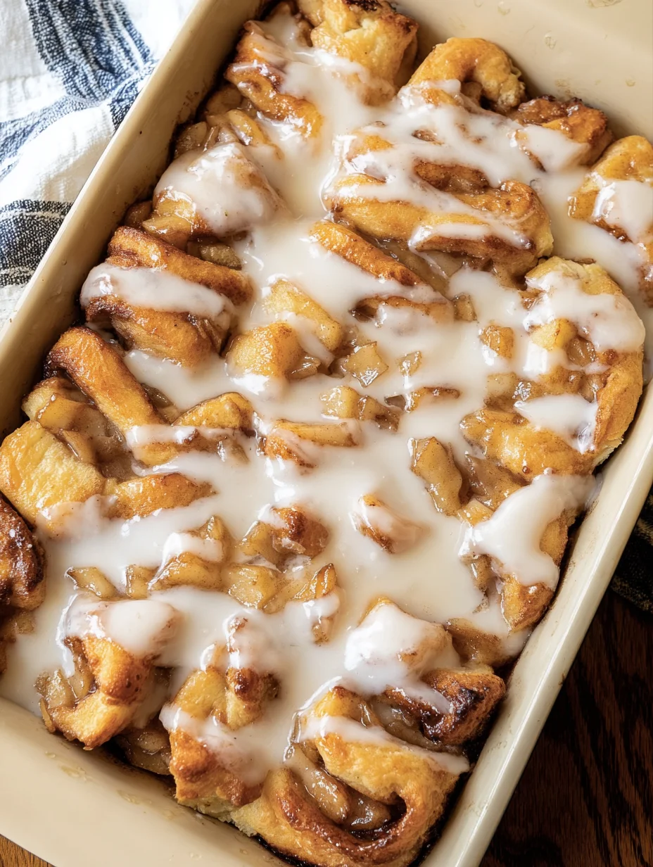 2 Ingredient Apple Cinnamon Roll Bake