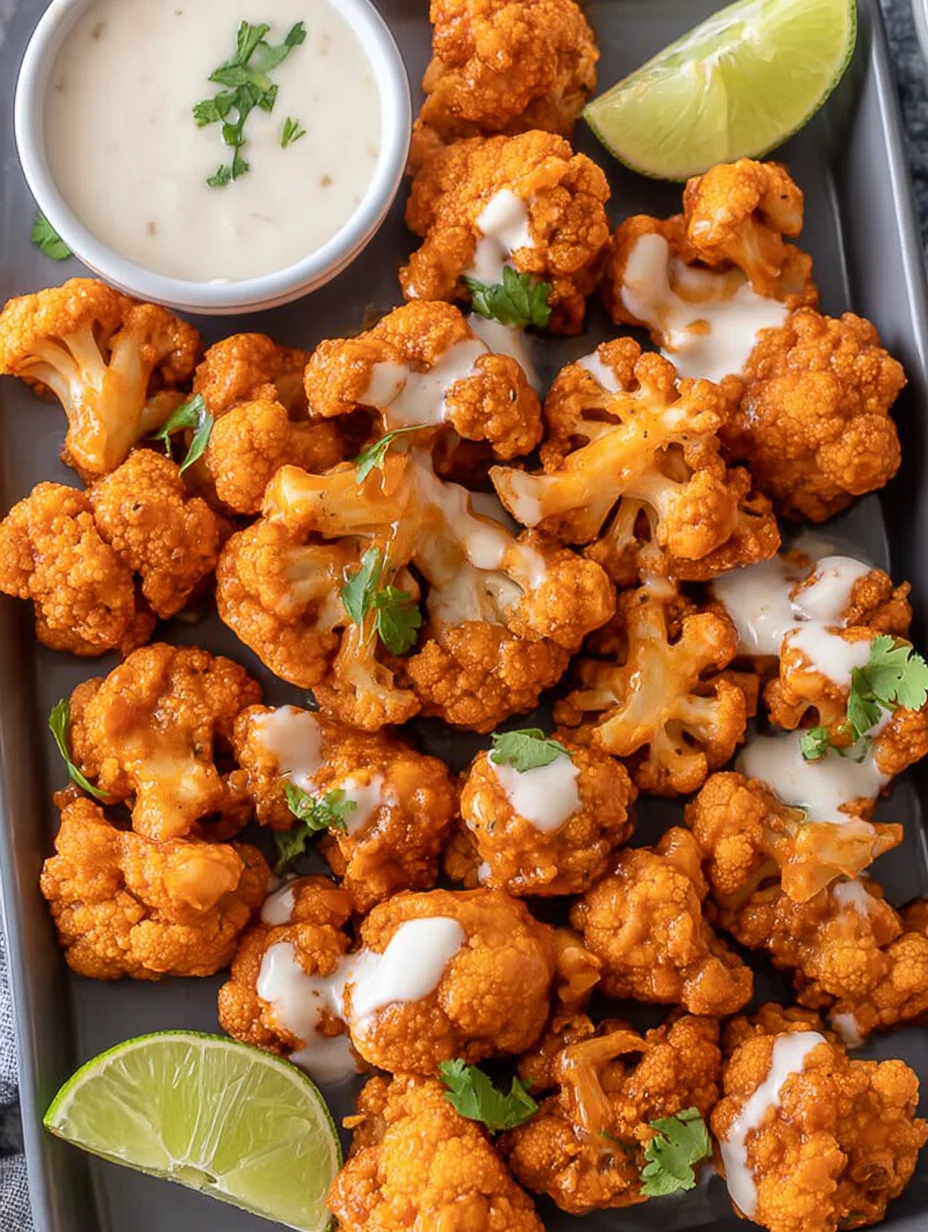 Air Fryer Buffalo Cauliflower
