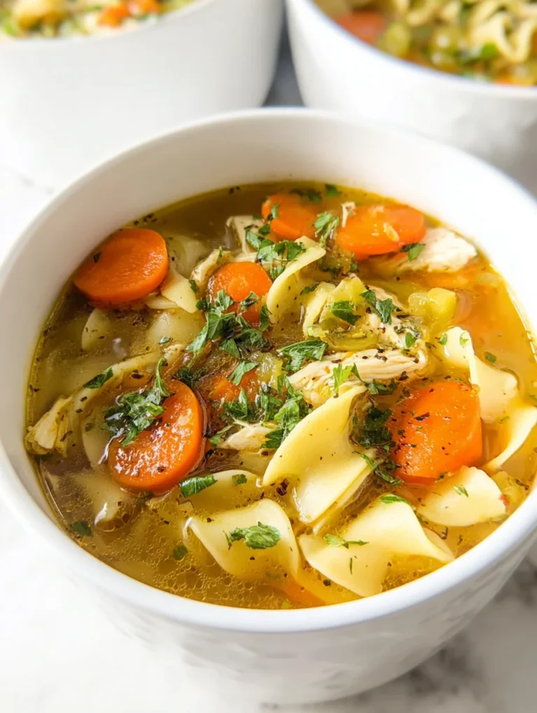 Best Chicken Noodle Soup with Egg Noodles