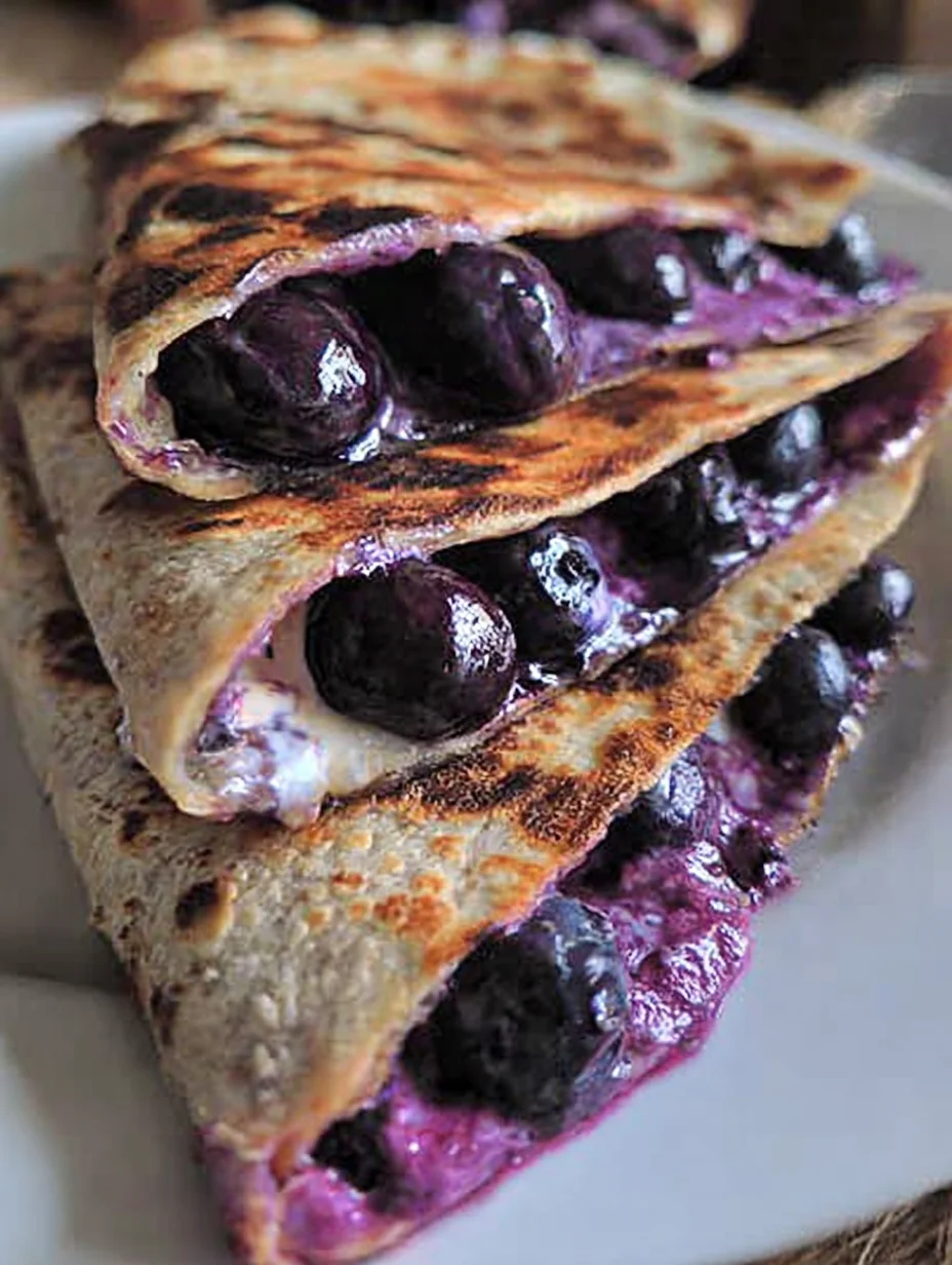 Blueberry Breakfast Quesadilla