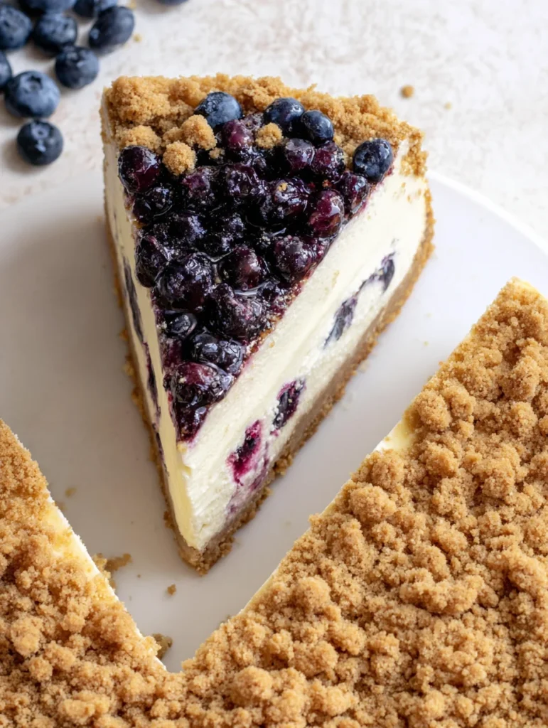 Blueberry Crumble Cheesecake