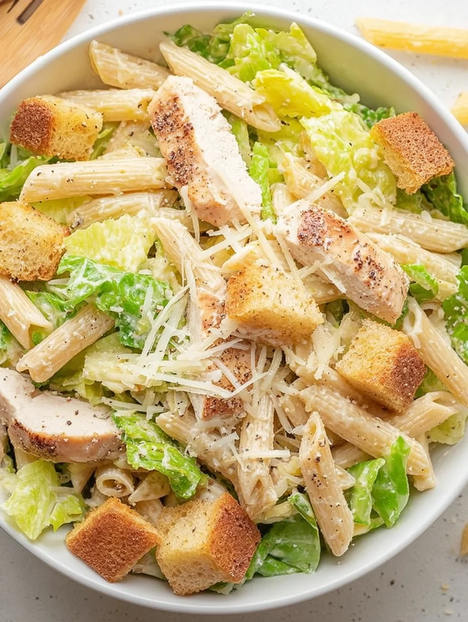 Chicken Caesar Pasta Salad
