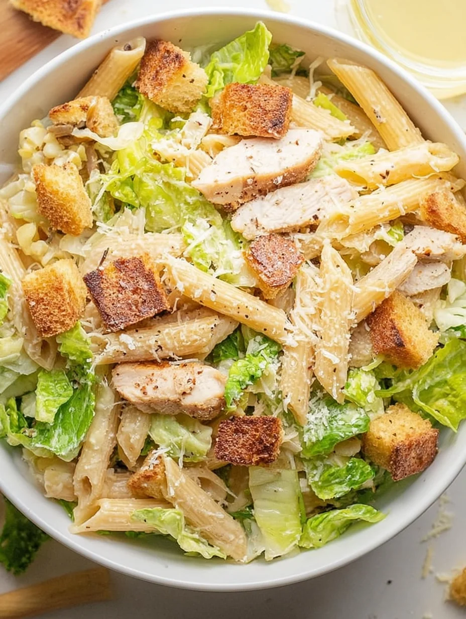 Chicken Caesar Pasta Salad