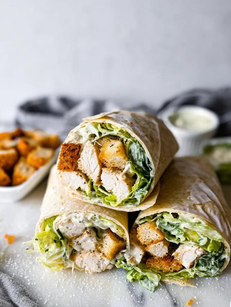 Chicken Caesar Wraps
