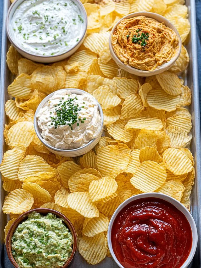 Chips and dip platter