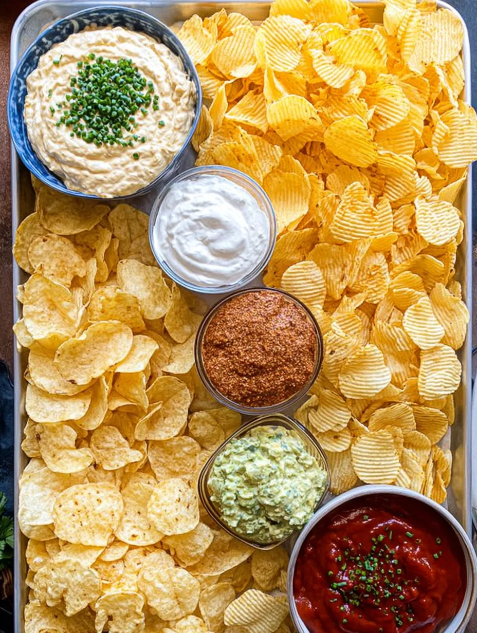 Chips and dip platter