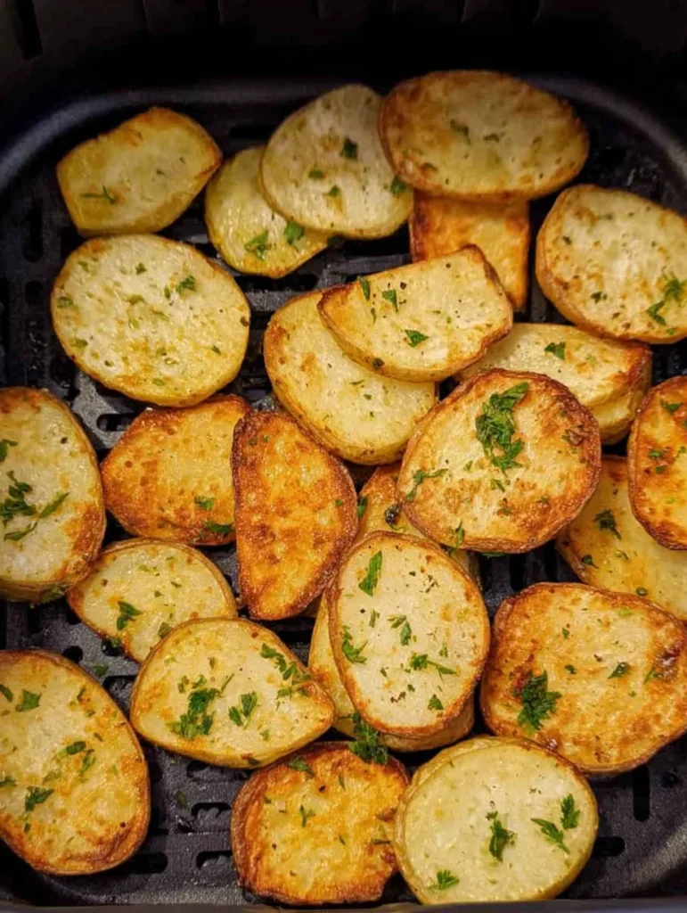 Crispy Air Fryer Sliced Potatoes