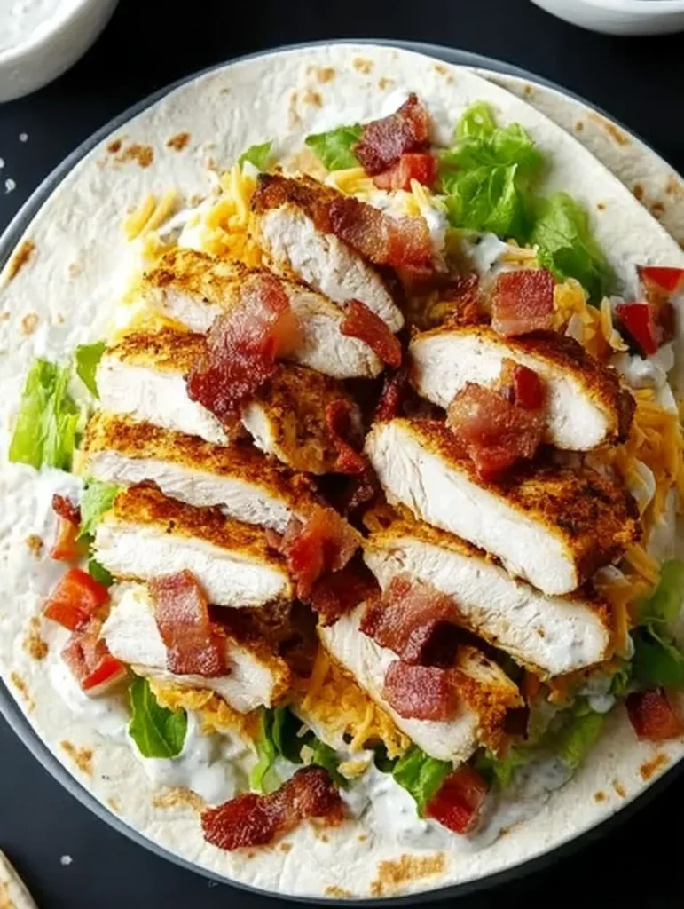 Crispy Chicken Bacon Ranch Wrap