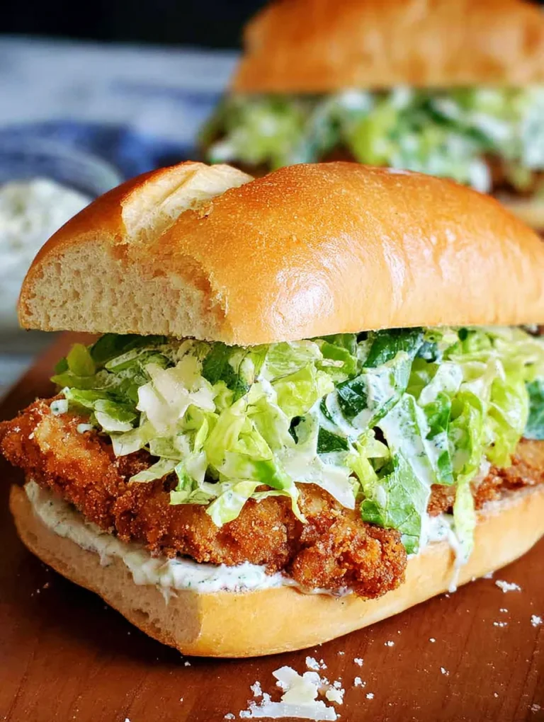 Crispy Chicken Caesar Sandwich