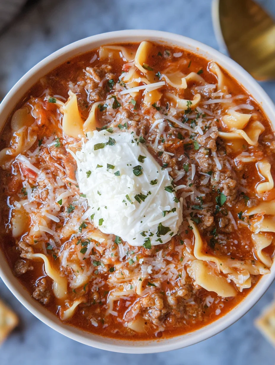 Easy Lasagna Soup Recipe