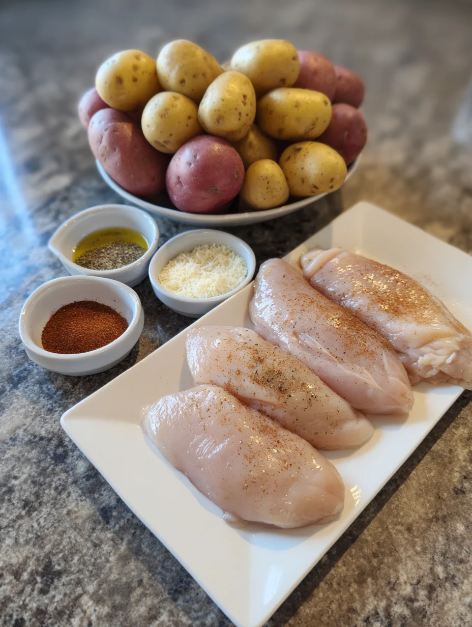 Garlic Parmesan Chicken and Potatoes