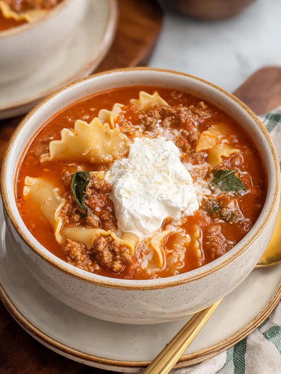 Gluten Free Lasagna Soup