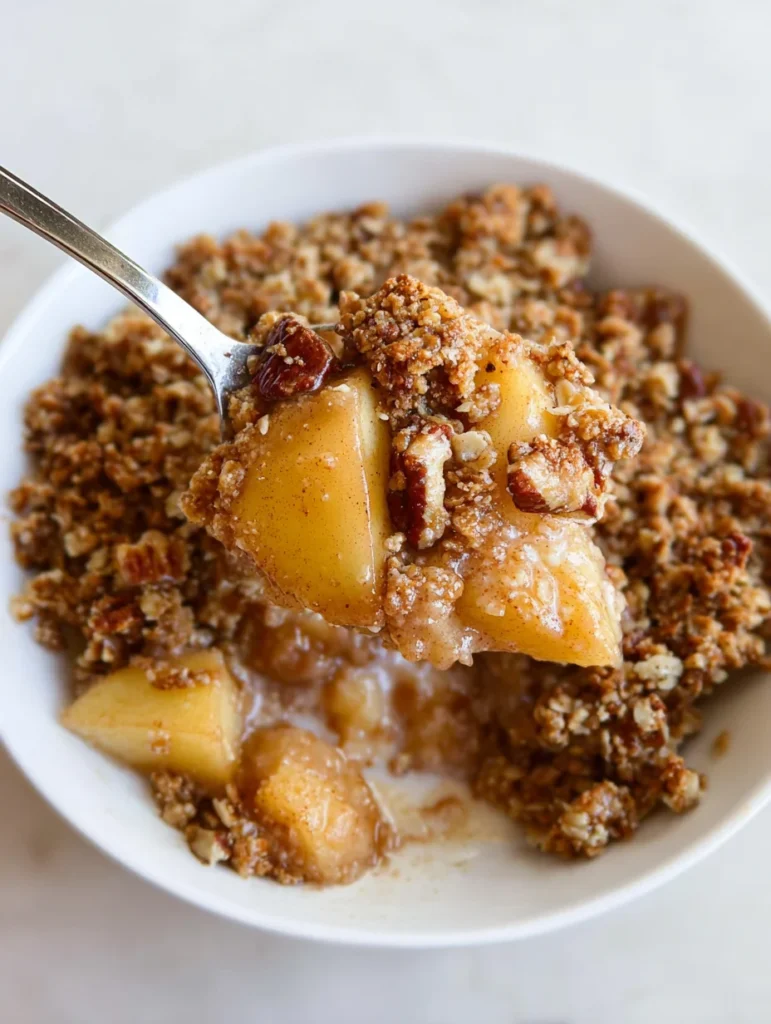 Healthy Breakfast Apple Crumble