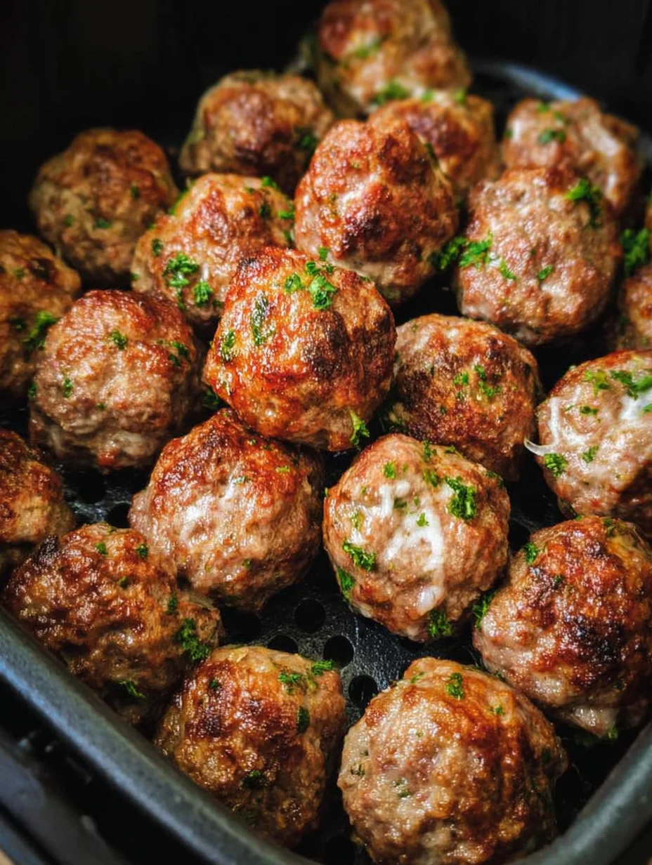 Juicy Air Fryer Meatballs