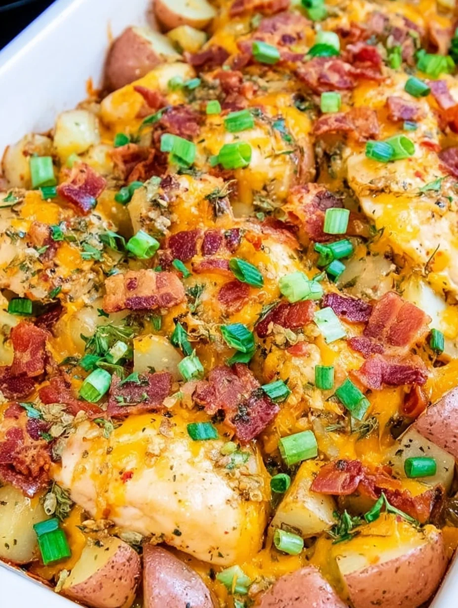 Loaded Chicken and Potato Casserole
