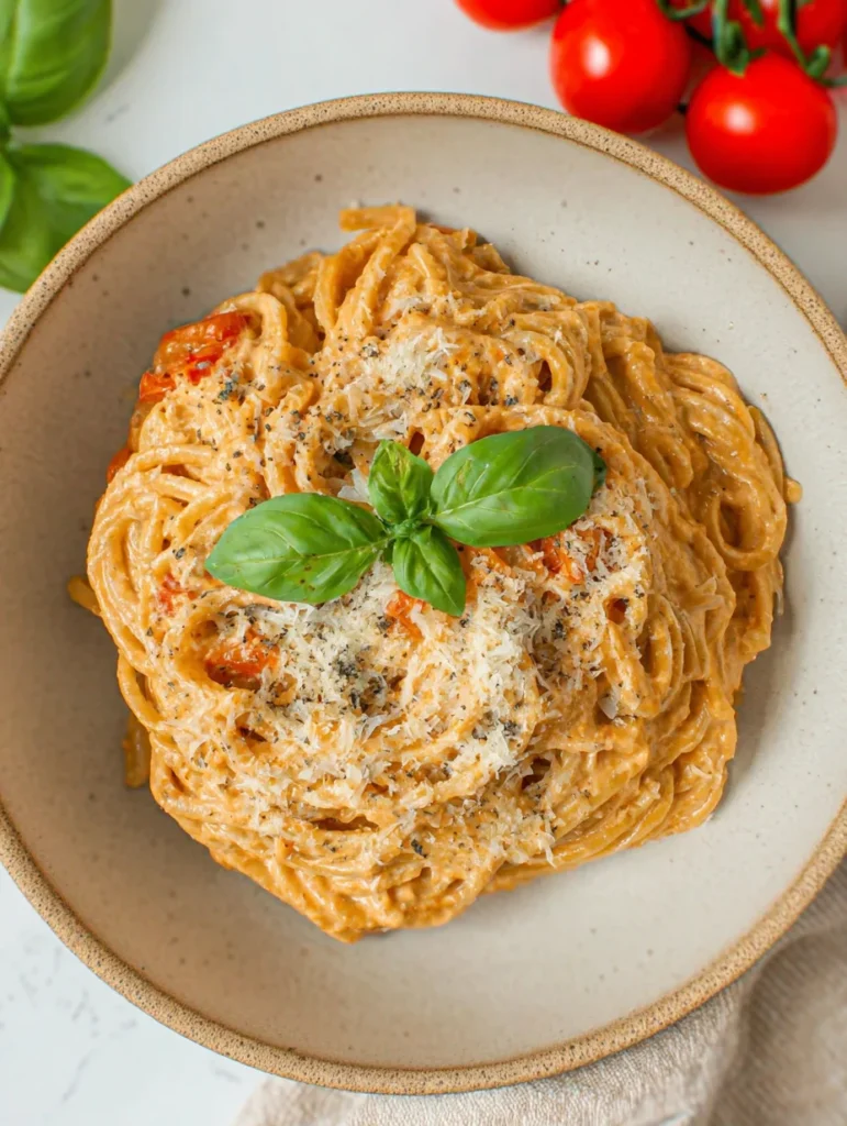 Roasted Tomato and Garlic Ricotta Pasta