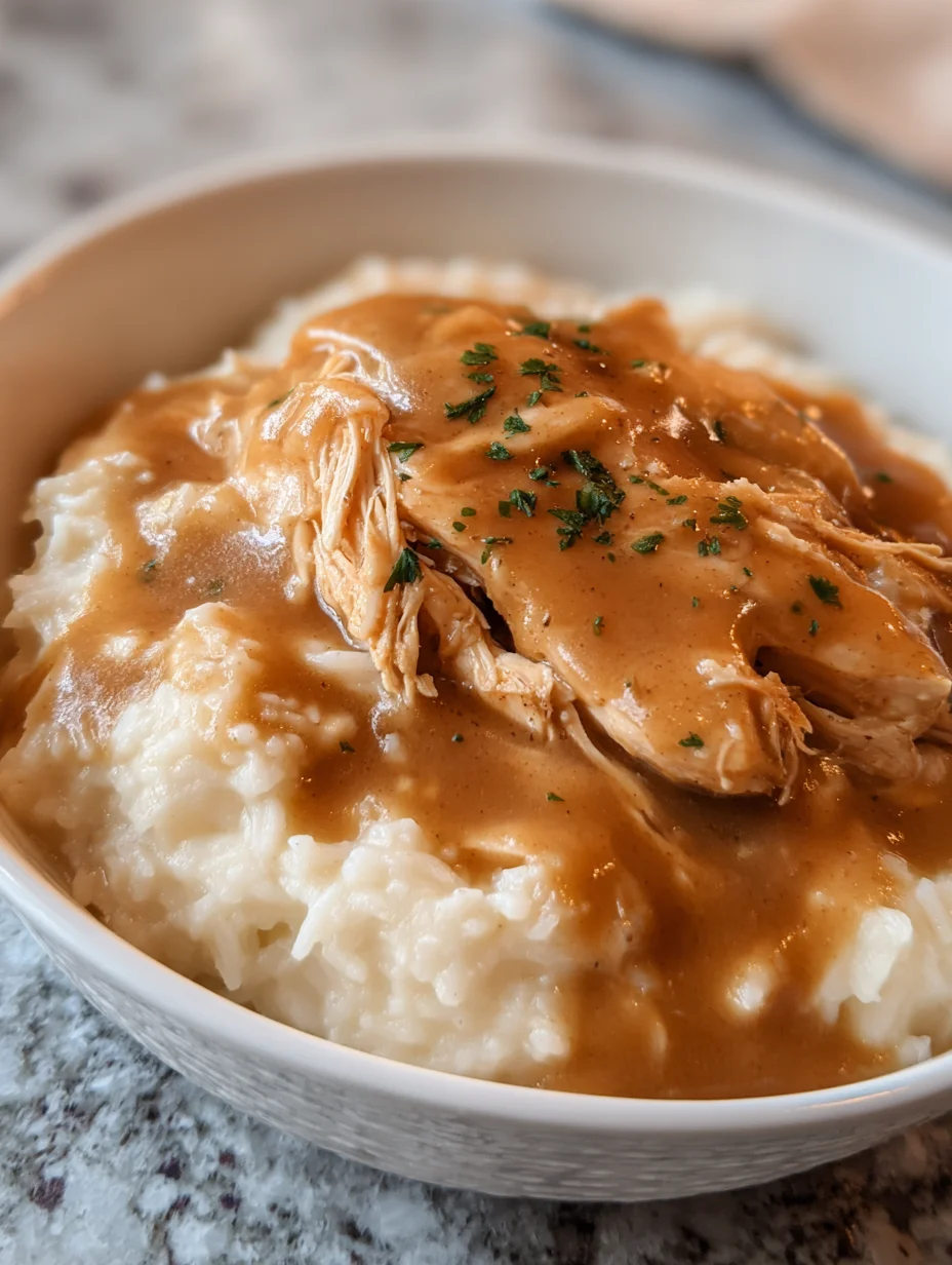 Slow Cooker Chicken and Gravy