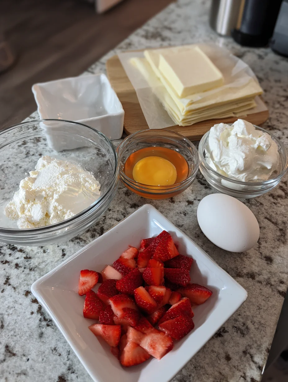 Strawberry Cream Cheese Heart Danishes
