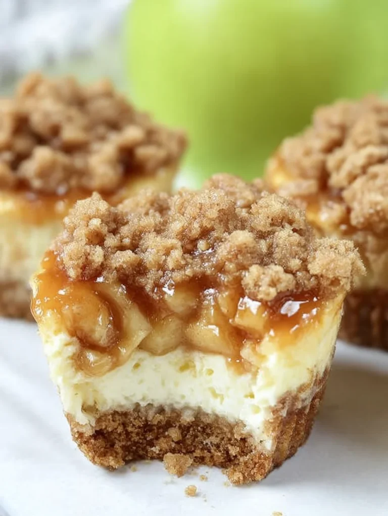 Apple Crisp Mini Cheesecakes