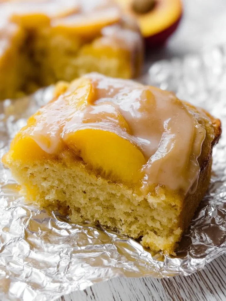 Brown Sugar Peach Cake